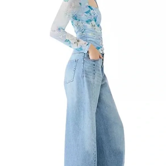 Steve Madden Zinia Knit Square Neck Top - Picture 3 of 3